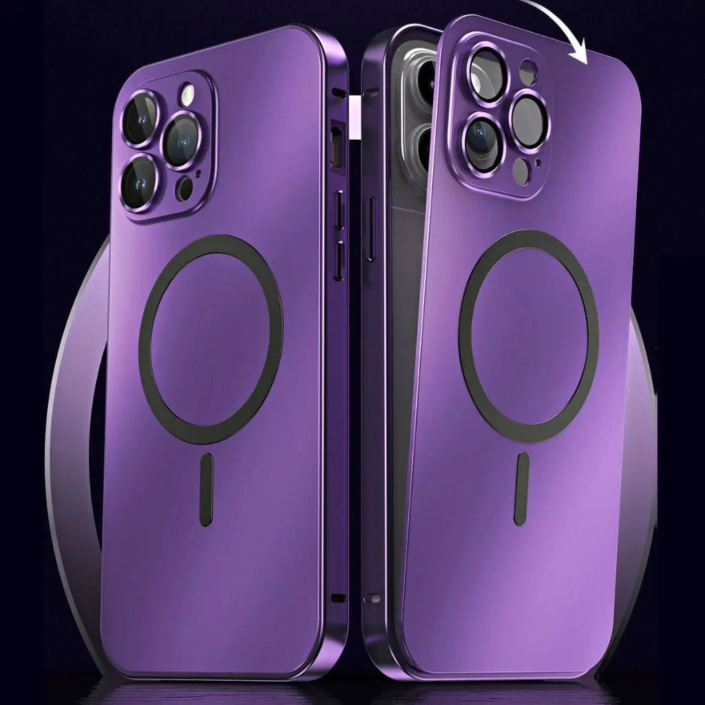 Magnetische Metallhülle, schlanker Schutz für iPhone