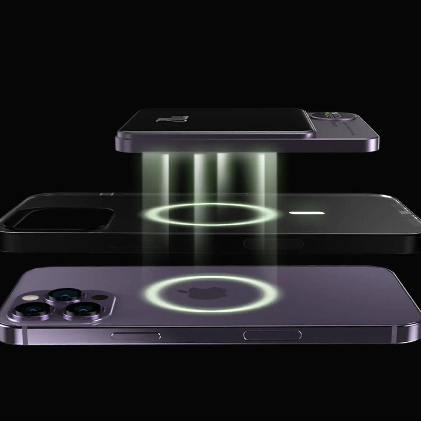 Powerbank Slim, kabelloses Magnet-Ladegerät, tragbar