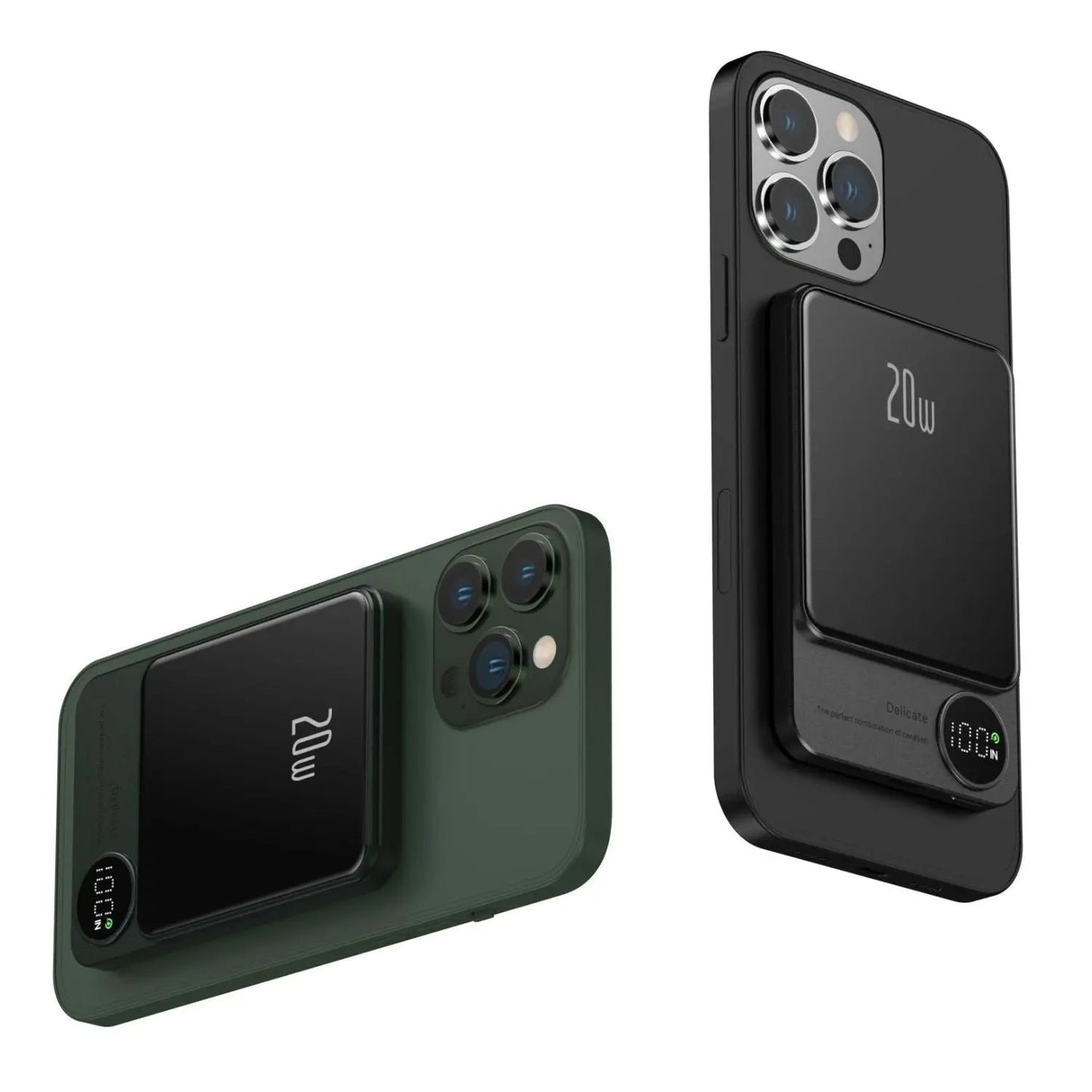 Powerbank Slim, kabelloses Magnet-Ladegerät, tragbar