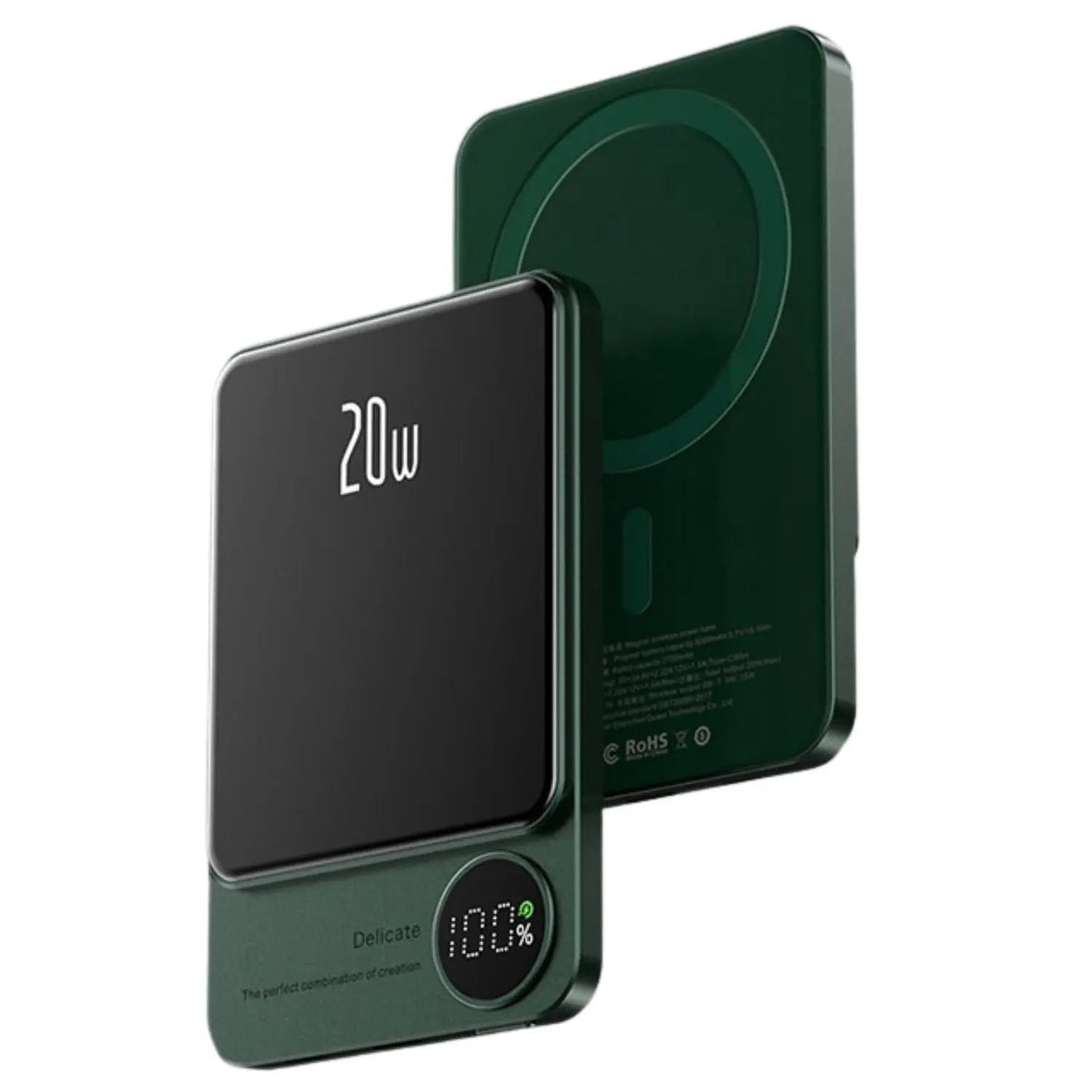 Powerbank Slim, kabelloses Magnet-Ladegerät, tragbar