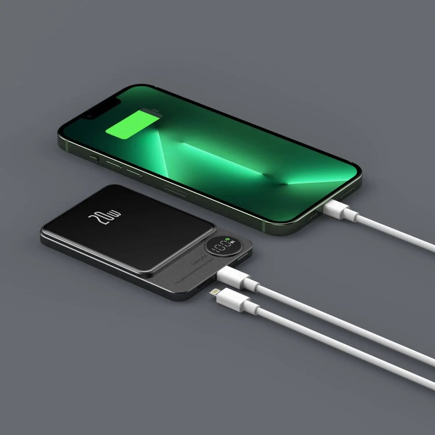 Powerbank Slim, kabelloses Magnet-Ladegerät, tragbar