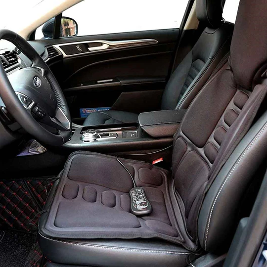 kaufsy | 8 Modi Massagestuhlauflage mit beheiztem Rücken-Nacken-Kissen für Auto & Zuhause