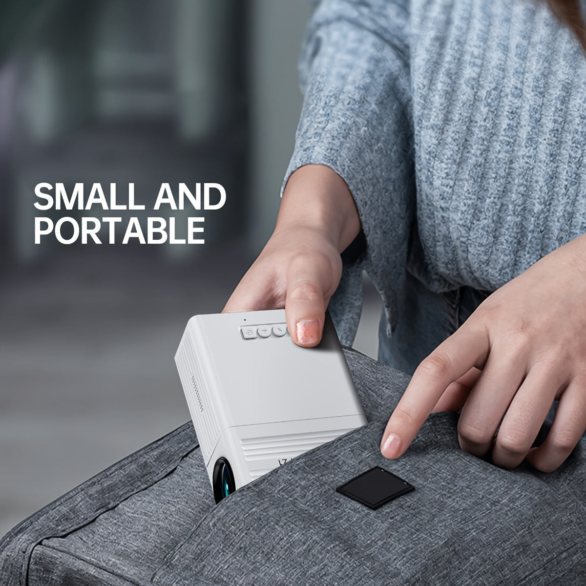 Tragbarer Mini Projektor, Heimkino Display, kompakt