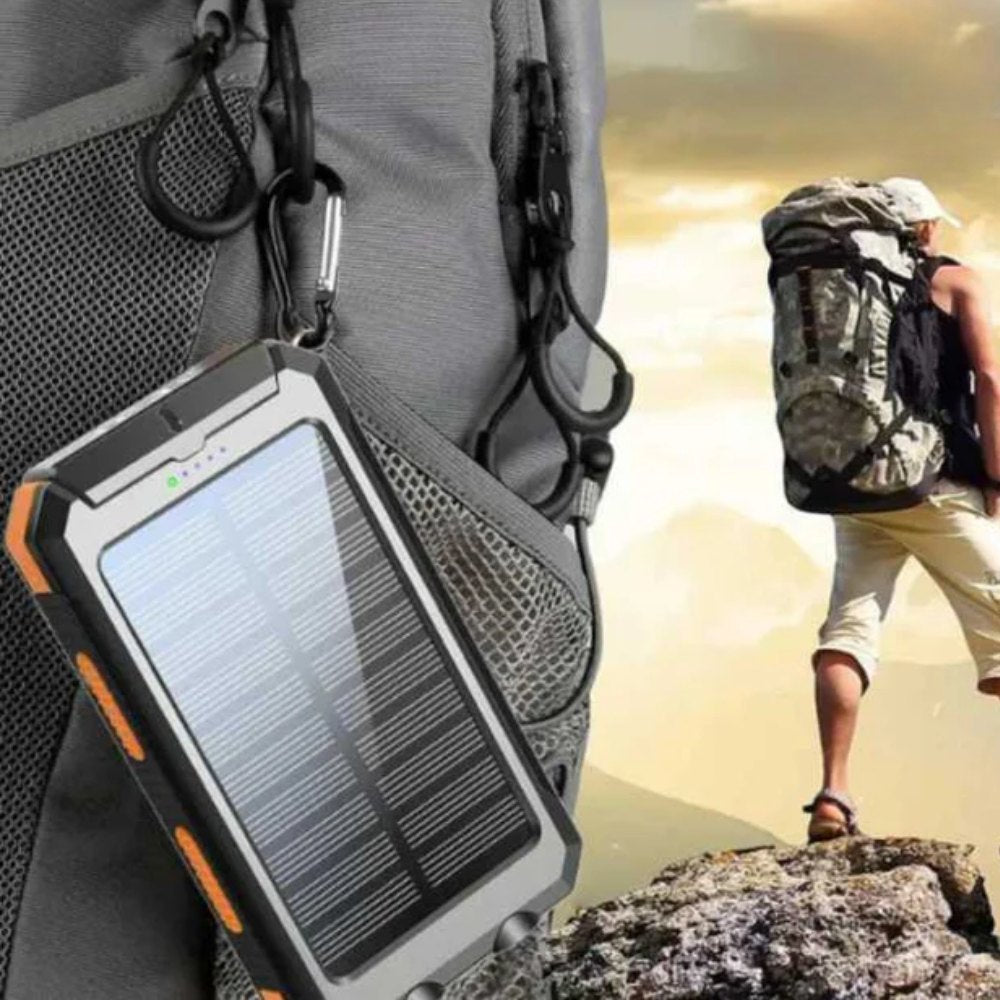 Solar Power Bank, wasserdicht, tragbares Ladegerät