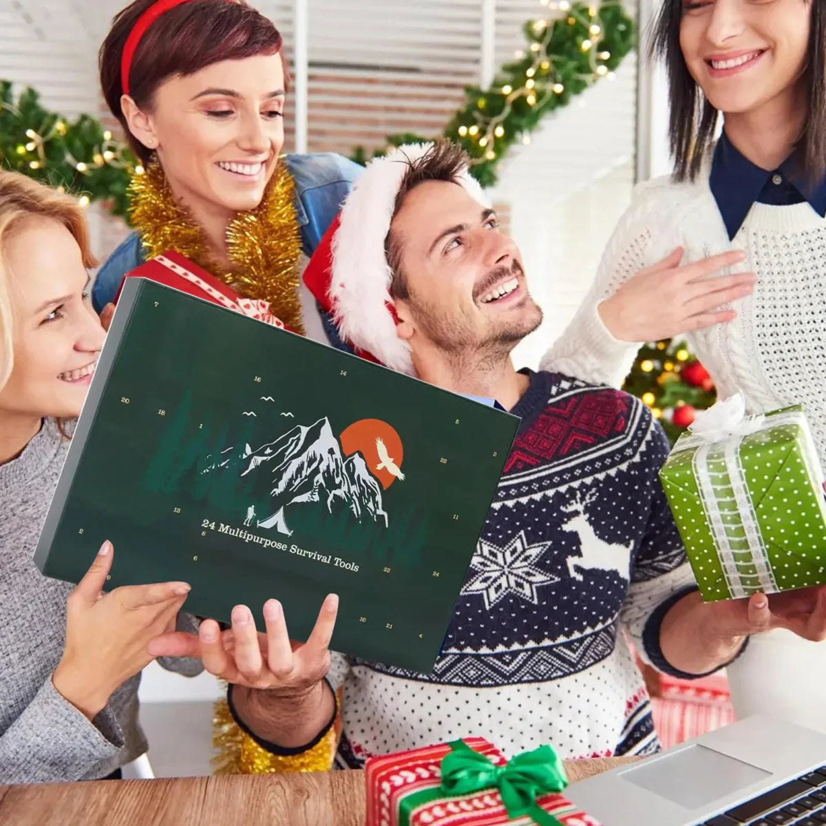 kaufsy | SURVIVAL ADVENT CALENDAR – Men's Outdoor Kit with 24 Essential Tools 2025